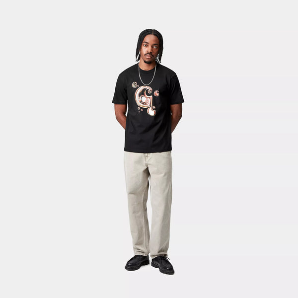 Carhartt Solar Chrome C Logo Tee - Black