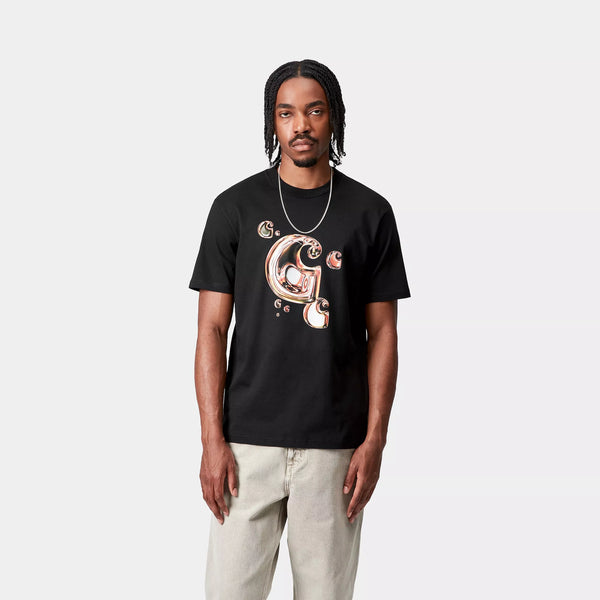 Carhartt Solar Chrome C Logo Tee - Black