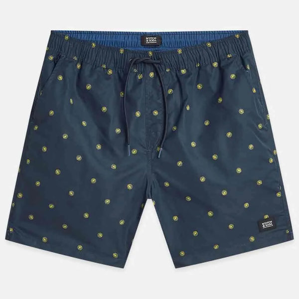 Scotch & Soda Mini Print Swimmers - Tiles Star/Gold Flake