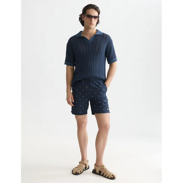 Scotch & Soda Mini Print Swimmers - Tiles Star/Gold Flake