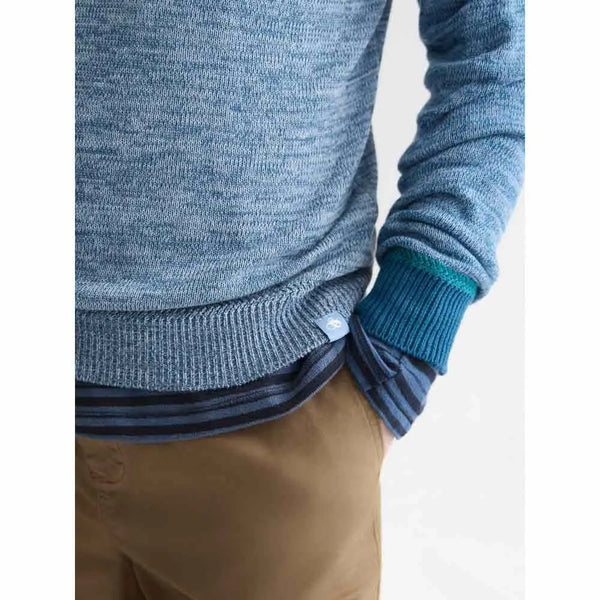Scotch & Soda Melange Pullover - Blue Melange