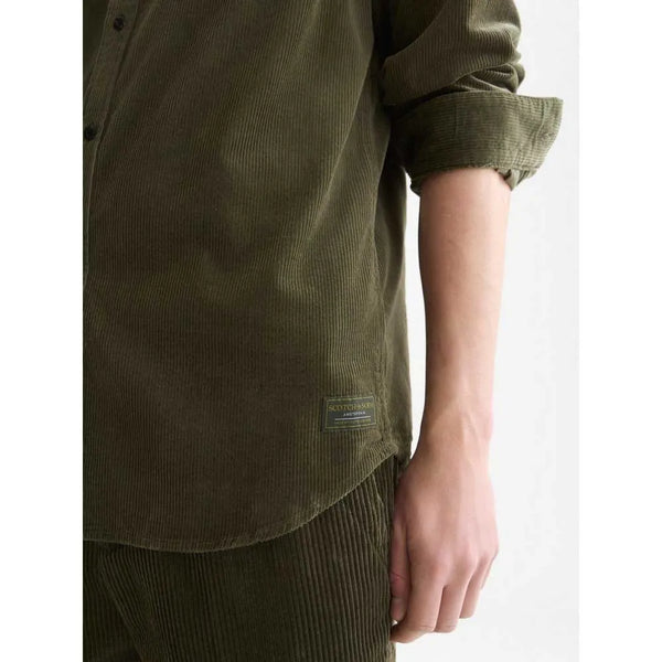 Scotch & Soda Corduroy Shirt - Forest Night