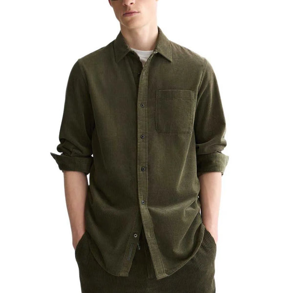 Scotch & Soda Corduroy Shirt - Forest Night
