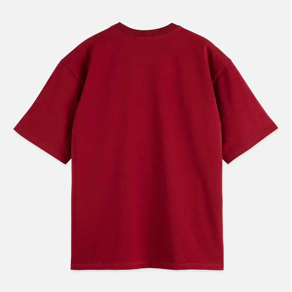 Scotch & Soda 3 Crosses Pocket Tee - Biking Red