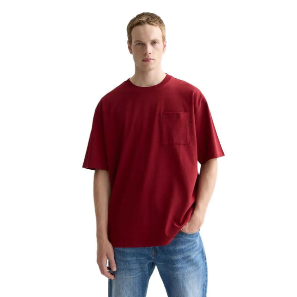 Scotch & Soda 3 Crosses Pocket Tee - Biking Red