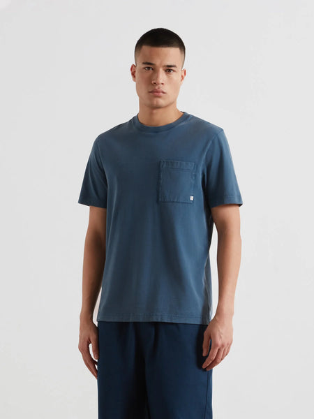 Farah Stacy Pocket Tee  - Aegean Blue