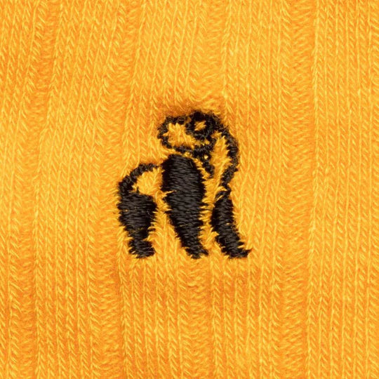 Swole Panda Classic Ribbed Socks - Yellow