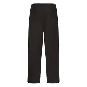 !Solid Sdethan Tapered Pleated Linen Mix Trouser - True Black