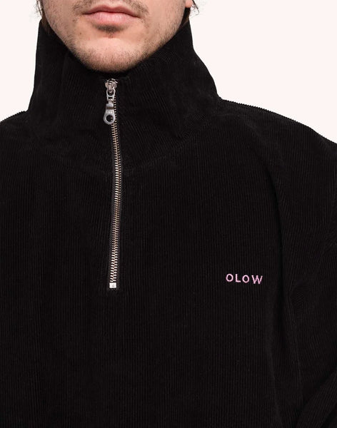 Olow Bangor Zip Sweatshirt - Black