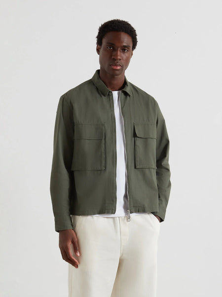 Farah Murphy Zip Shirt - Rosemary