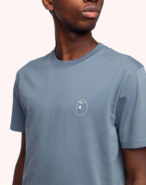 Olow Flying Tee - Steel Blue