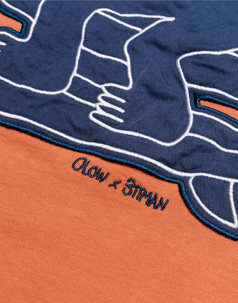 Olow Point Break Tee - Mandarin Orange