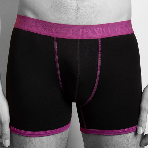 Swole Panda Boxer - Navy/Purple Band