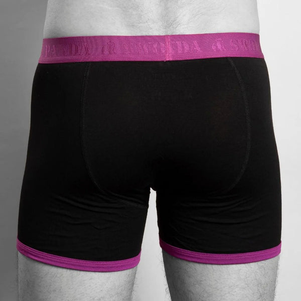 Swole Panda Boxer - Navy/Purple Band