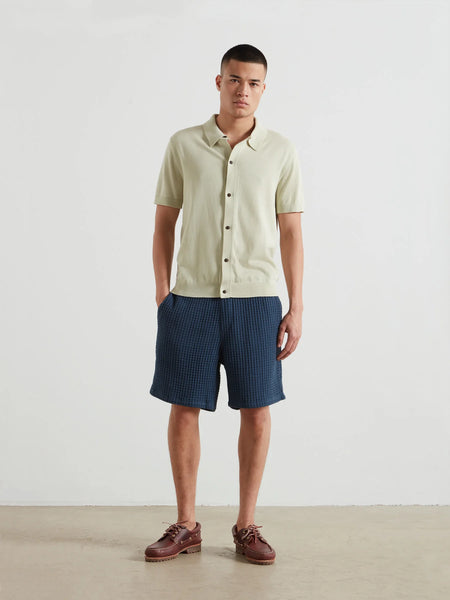 Farah Poplar Knitted Polo - Soft Green