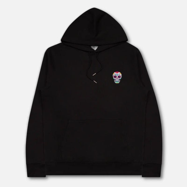 Varanacci Day Of The Dead Embroidered Relaxed  Hoodie - Black