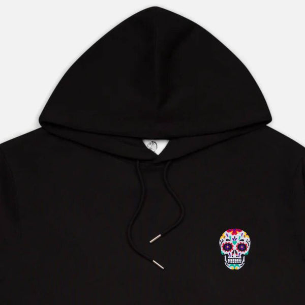 Varanacci Day Of The Dead Embroidered Relaxed  Hoodie - Black