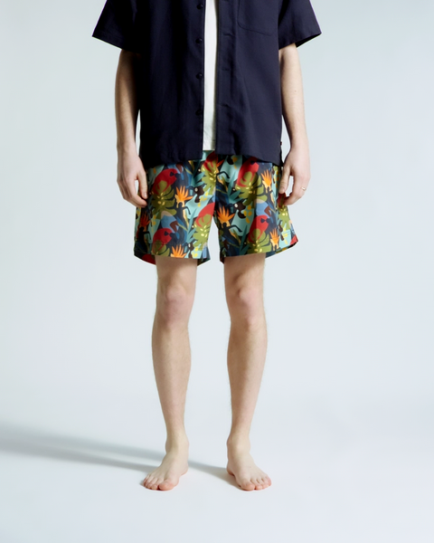 Far Afield Tropical Swim Short - Multi