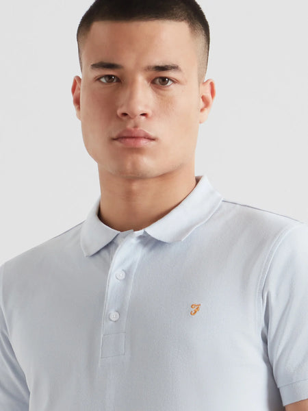 Farah Blanes S/S Polo - Blue Nickle