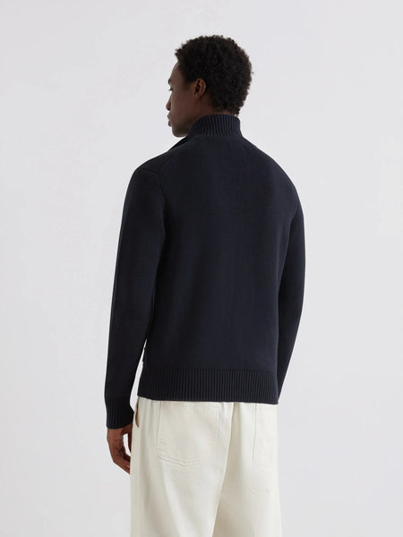 Farah Geller Zip Thru Cardigan - True Navy