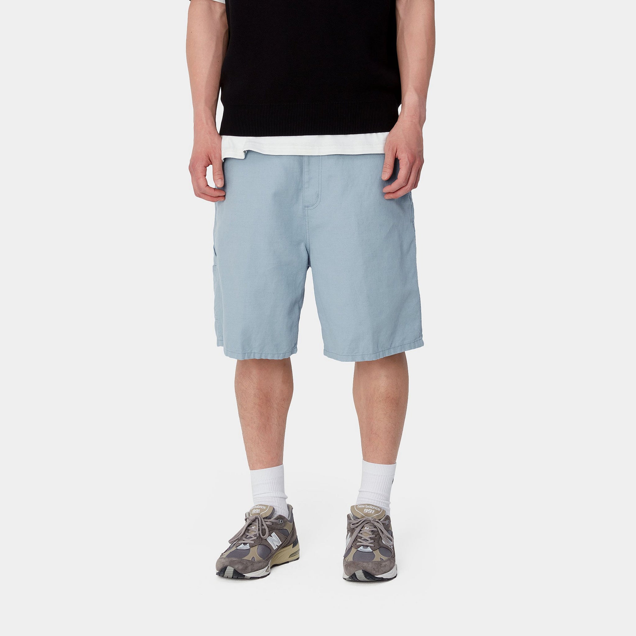 Carhartt  Walter Single Knee Short - Misty Sky Rinsed