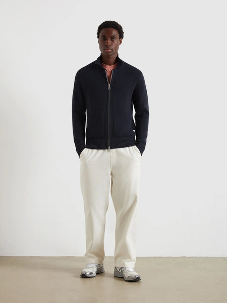 Farah Geller Zip Thru Cardigan - True Navy