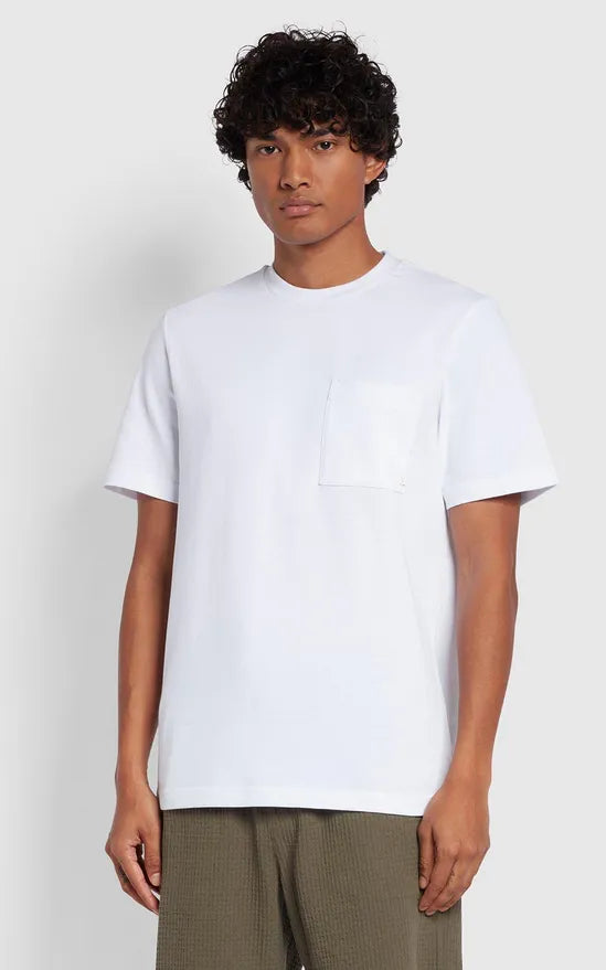 Farah Stacy Pocket Tee - White