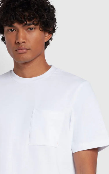 Farah Stacy Pocket Tee - White