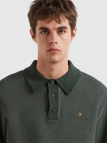 Farah L/S Gateacre Polo Shirt - Poplar Green