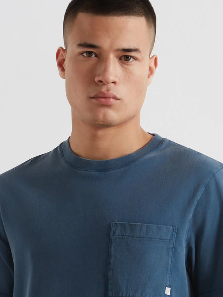 Farah Stacy Pocket Tee  - Aegean Blue