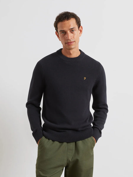 Farah Shepard Crew Sweater - True Navy
