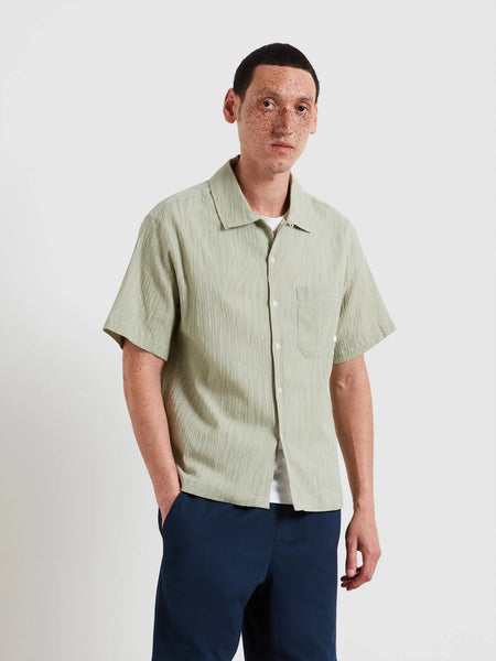 Farah Riley S/S Shirt - Green Shade