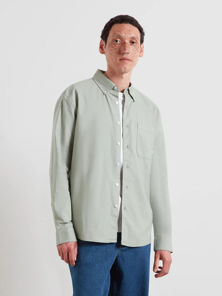 farah Brewer F Tab L/S Shirt - Rosebush Green