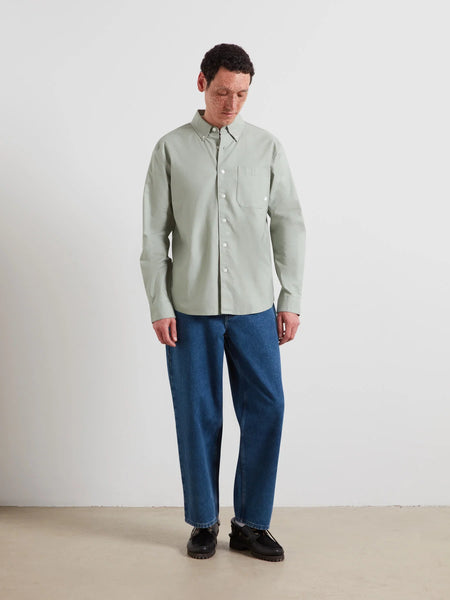 farah Brewer F Tab L/S Shirt - Rosebush Green