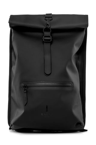 Rains Rolltop Rucksack - Black