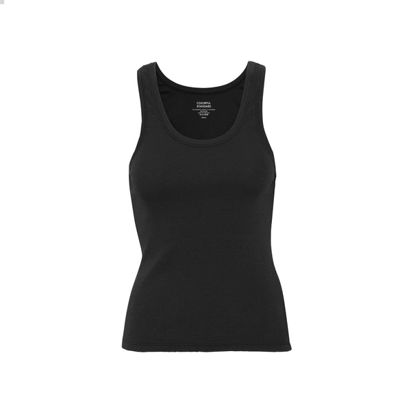 Colorful Standard Rib Vest - Deep Black
