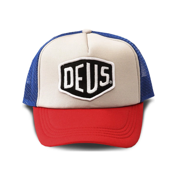 Deus Ex Machina Baylands Trucker Cap - Blue Red