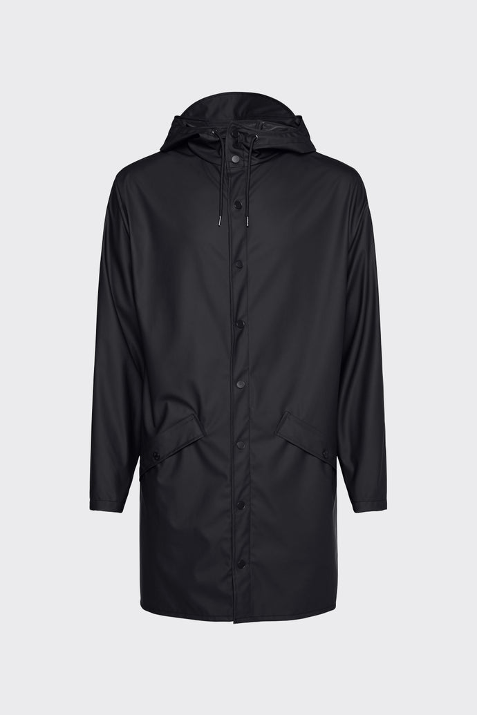 Rains  Long Jacket - Black