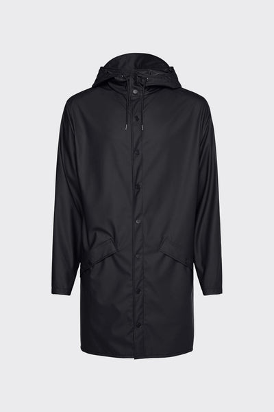 Rains  Long Jacket - Black