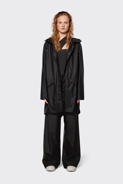 Rains  Long Jacket - Black