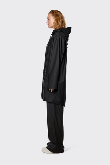 Rains  Long Jacket - Black