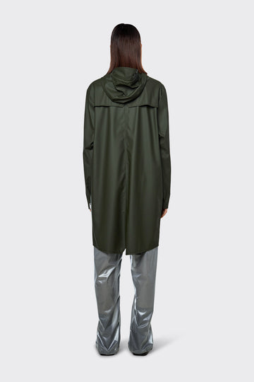 Rains curve jacket green top