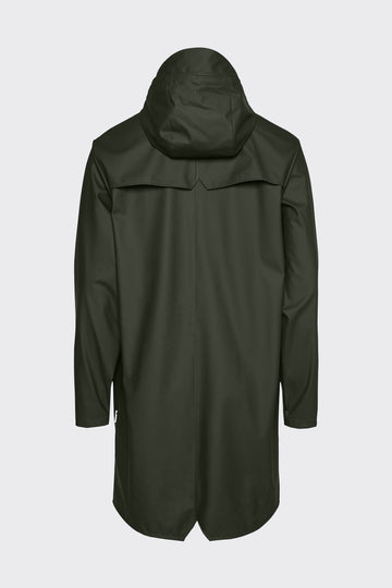 Rains long jacket green cheap