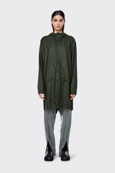 Rains  Long Jacket - Green