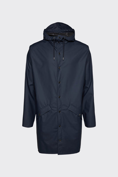 Rains  Long Jacket - Navy