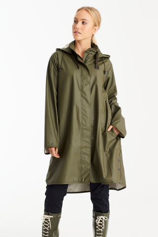 Ilse Jacobsen Waterproof Raincoat - Army