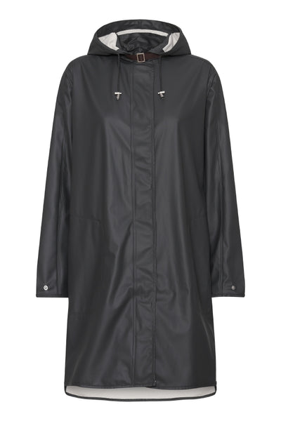 Ilse Jacobsen Waterproof Raincoat - Dark Shadow