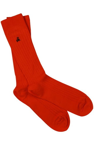 Swole Panda Classic Ribbed Socks - Orange