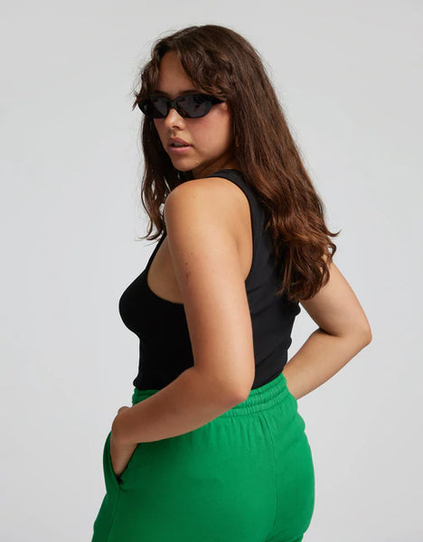 Colorful Standard Rib Vest - Deep Black