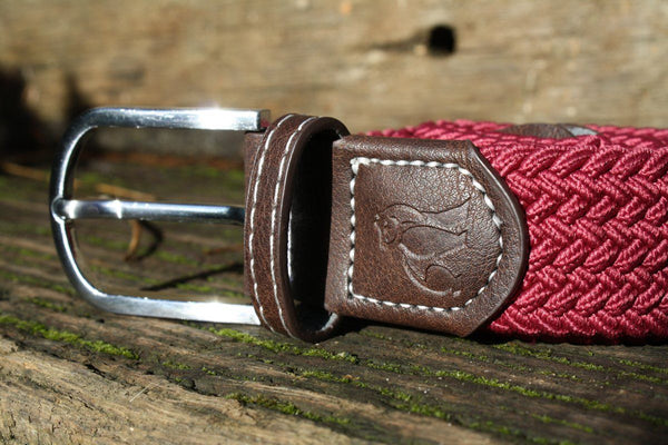Swole Panda REPREVE® Woven Belt - Burgundy